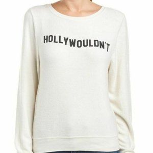 WILDFOX Hollywouldn't Crewneck Sweatshirt S New